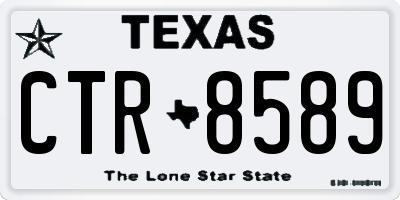 TX license plate CTR8589