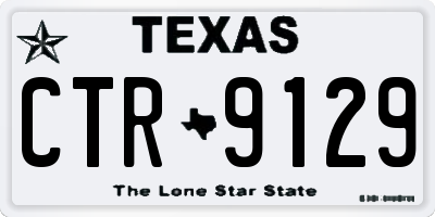 TX license plate CTR9129