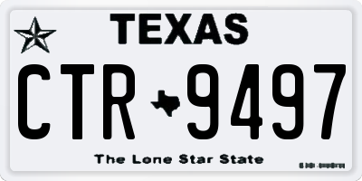 TX license plate CTR9497