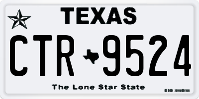 TX license plate CTR9524