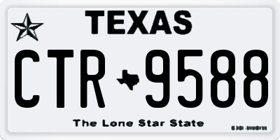 TX license plate CTR9588