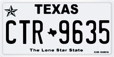 TX license plate CTR9635