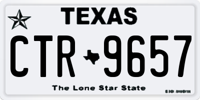 TX license plate CTR9657
