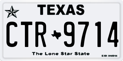 TX license plate CTR9714