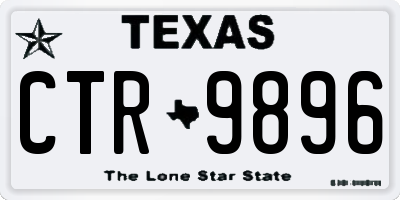 TX license plate CTR9896