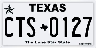 TX license plate CTS0127