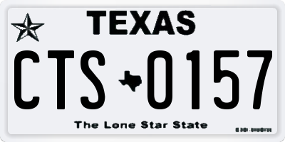 TX license plate CTS0157