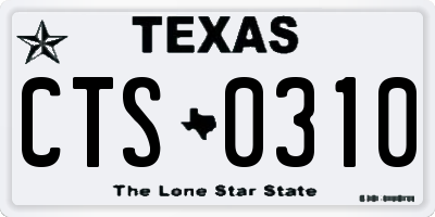TX license plate CTS0310