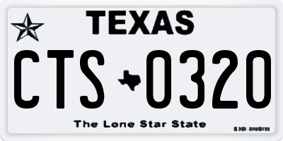 TX license plate CTS0320