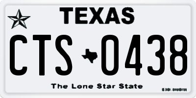 TX license plate CTS0438