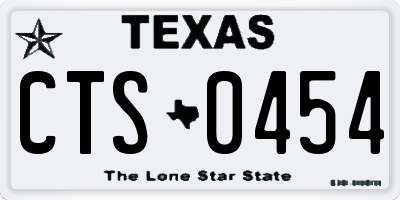 TX license plate CTS0454