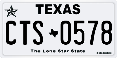 TX license plate CTS0578