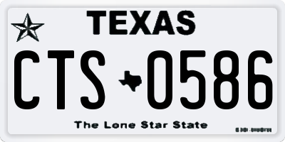 TX license plate CTS0586