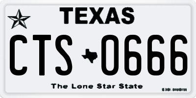 TX license plate CTS0666