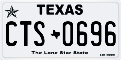 TX license plate CTS0696