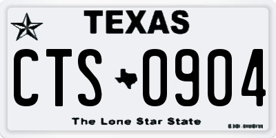 TX license plate CTS0904