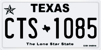 TX license plate CTS1085