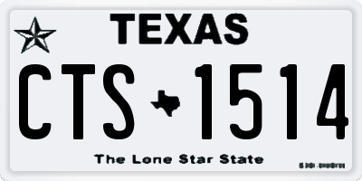 TX license plate CTS1514