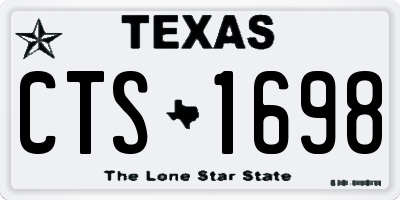 TX license plate CTS1698