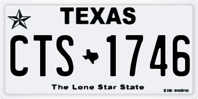 TX license plate CTS1746
