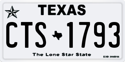 TX license plate CTS1793