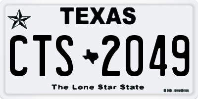 TX license plate CTS2049
