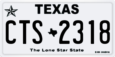 TX license plate CTS2318