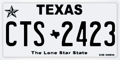 TX license plate CTS2423