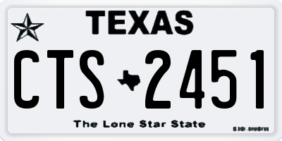 TX license plate CTS2451