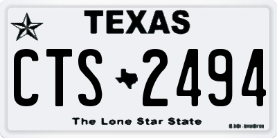 TX license plate CTS2494