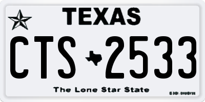 TX license plate CTS2533