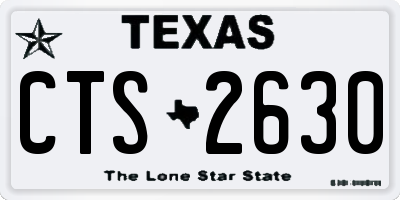TX license plate CTS2630