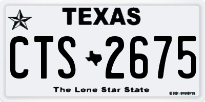 TX license plate CTS2675
