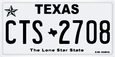 TX license plate CTS2708
