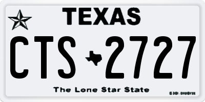 TX license plate CTS2727