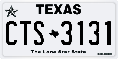 TX license plate CTS3131