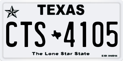 TX license plate CTS4105