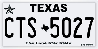 TX license plate CTS5027