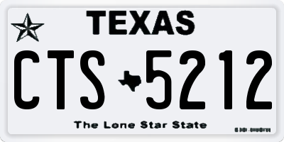 TX license plate CTS5212