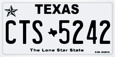 TX license plate CTS5242