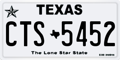 TX license plate CTS5452