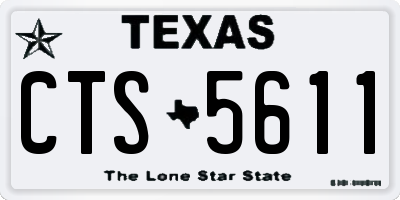 TX license plate CTS5611