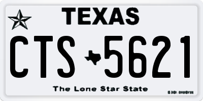 TX license plate CTS5621