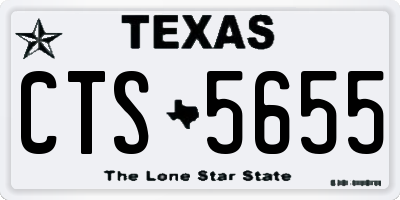 TX license plate CTS5655