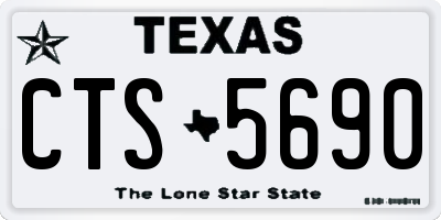 TX license plate CTS5690