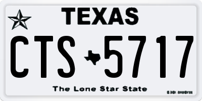TX license plate CTS5717