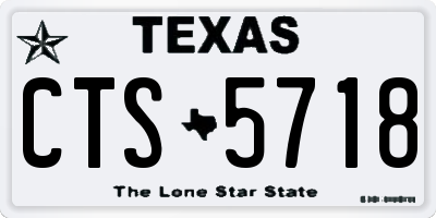 TX license plate CTS5718