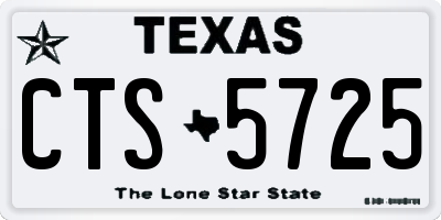 TX license plate CTS5725