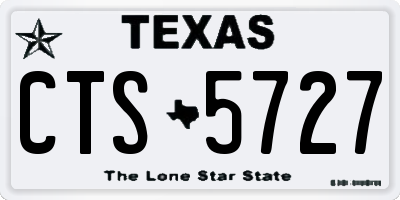 TX license plate CTS5727