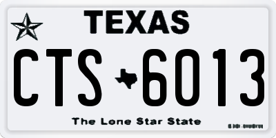 TX license plate CTS6013
